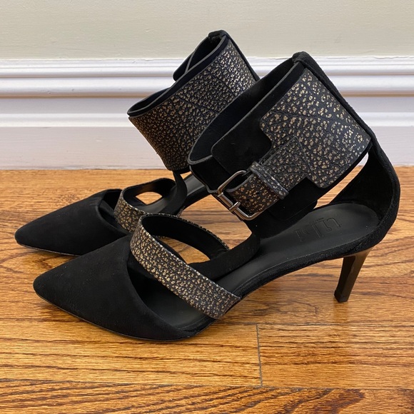 Tibi Black Liya Leather Ankle Strap Pumps - Picture 4 of 9
